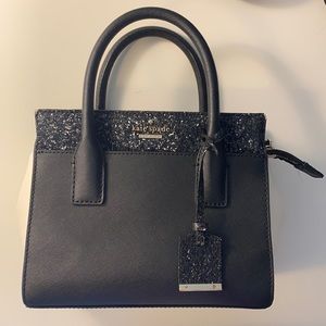 Black sparkly Kate Spade medium purse